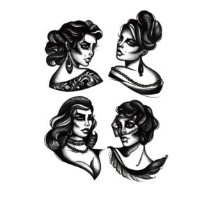 Vintage Noir Ladies
